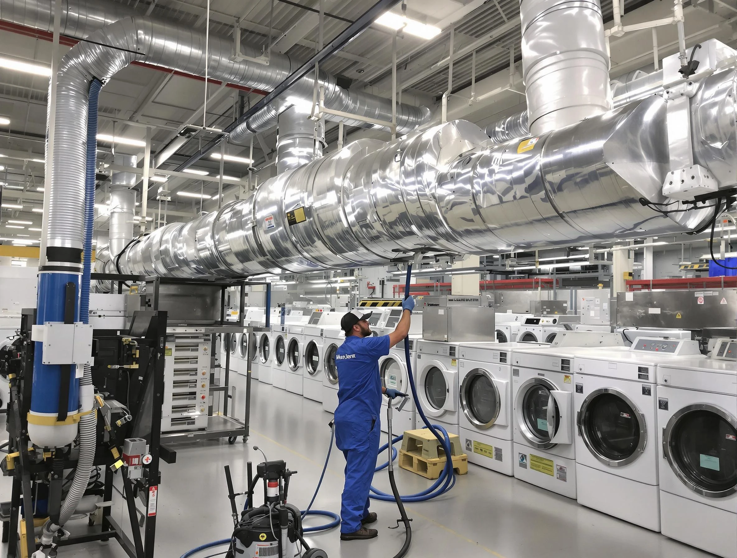 Gilbert Dryer Vent Cleaning team performing heavy-duty industrial dryer vent cleaning in Gilbert